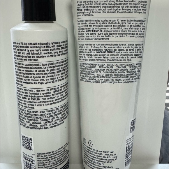 REDKEN Refreshing Curl Mist 8.5 Oz 250ml Spray Bottle & Sculpting Curl Gel 8.5 - Picture 2 of 4